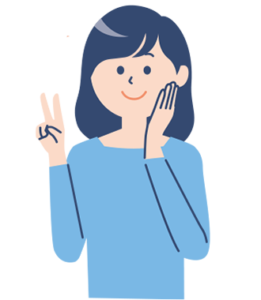 良い口コミ女性のイラスト