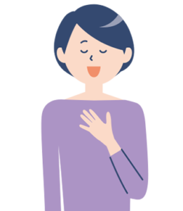良い口コミ女性のイラスト