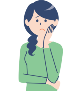 悪い口コミ女性のイラスト